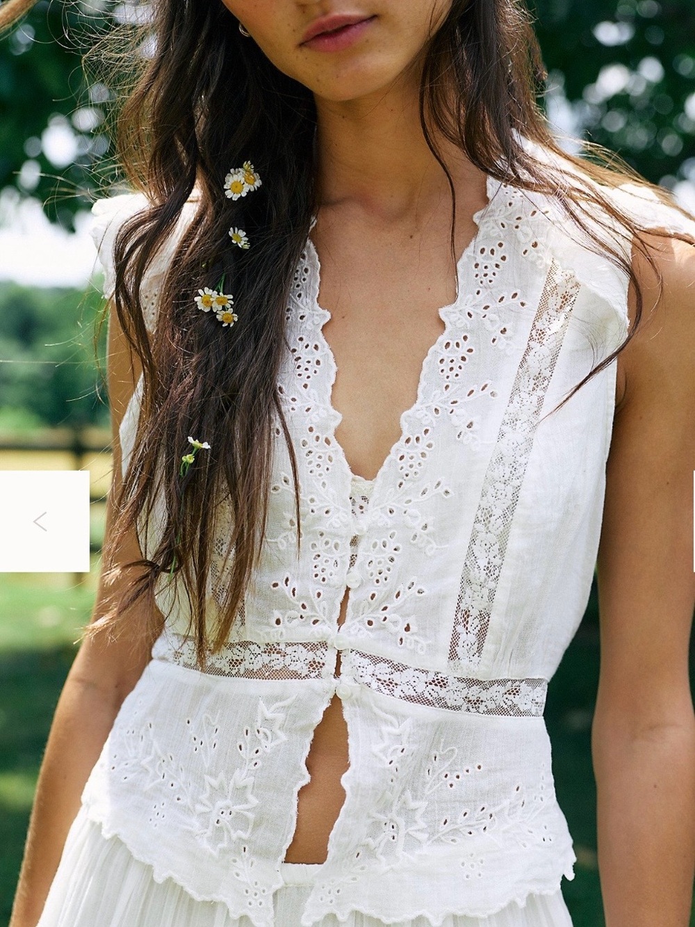 Free People Day Dreamer Top
White/Ivory SZ XS